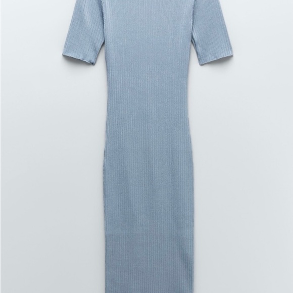 ZARA Back Vent Knit Dress - Picture 2 of 5